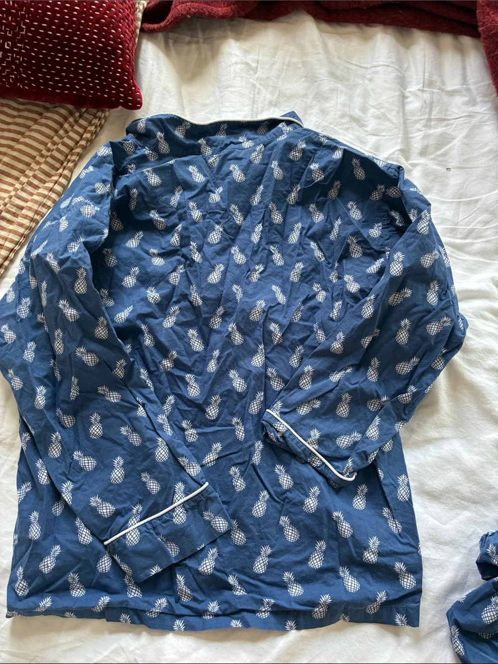 Marigot Blue Pineapple Print Pajama Set